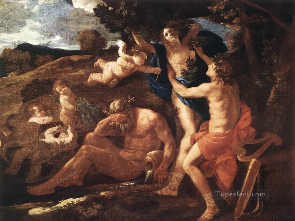Apollo and Daphne classical painter Nicolas Poussin Oil Paintings